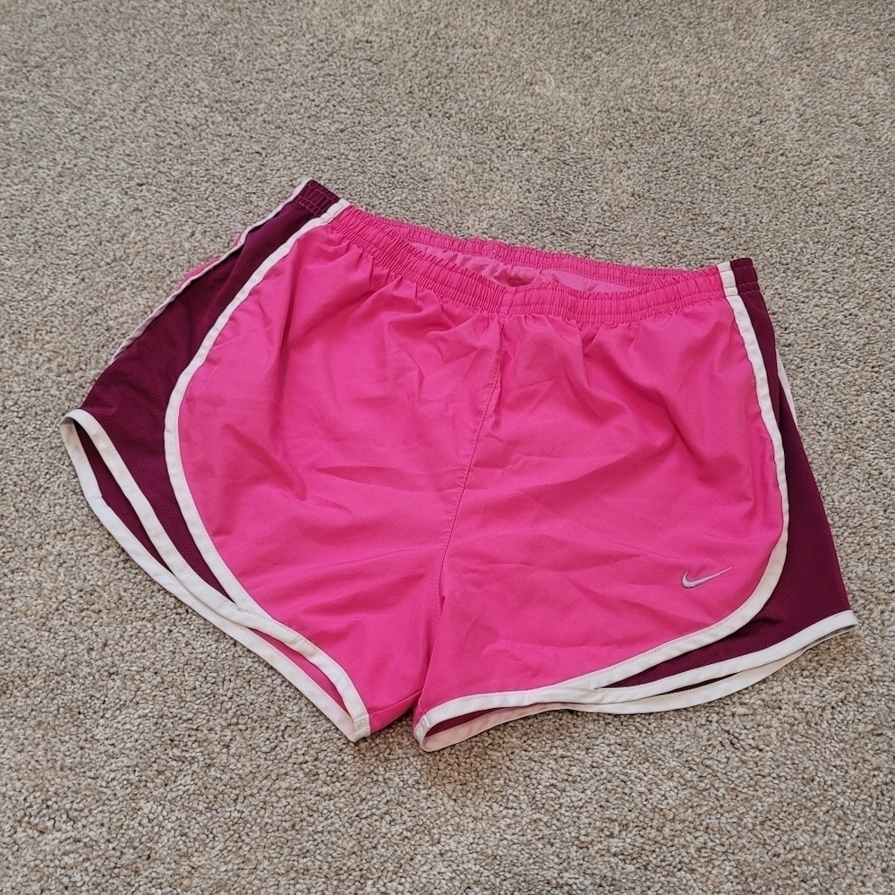 Nike Drifit Womens Pink Running Shorts Size Small